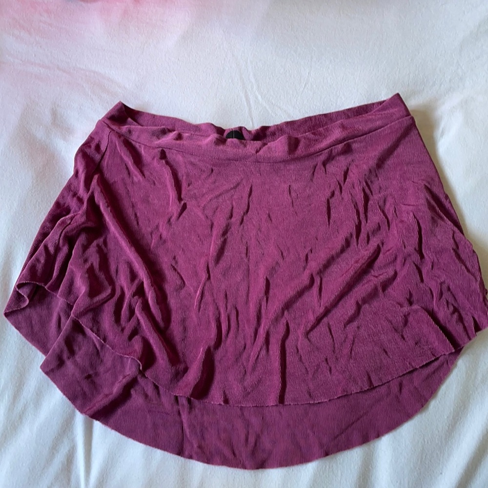 Plum colored bullet pointe ballet skirt